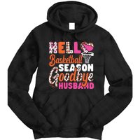 Basketball Bball Husband Wife Hello Basketball Season Tie Dye Hoodie