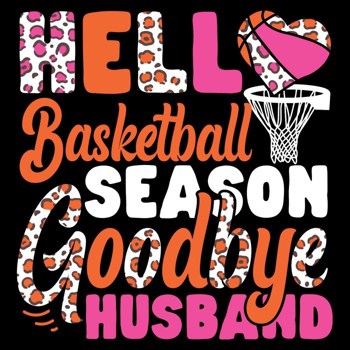 Basketball Bball Husband Wife Hello Basketball Season Toddler T-Shirt