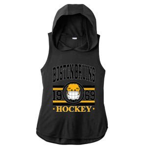 Boston Bruin Hockey Team Supporter Ladies PosiCharge Tri-Blend Wicking Draft Hoodie Tank