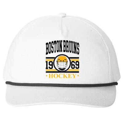 Boston Bruin Hockey Team Supporter Snapback Five-Panel Rope Hat