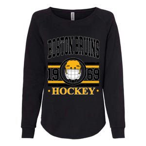 Boston Bruin Hockey Team Supporter Womens California Wash Sweatshirt