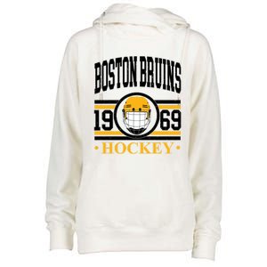 Boston Bruin Hockey Team Supporter Womens Funnel Neck Pullover Hood