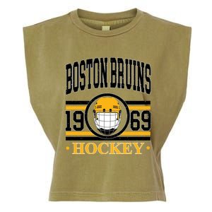 Boston Bruin Hockey Team Supporter Garment-Dyed Women's Muscle Tee