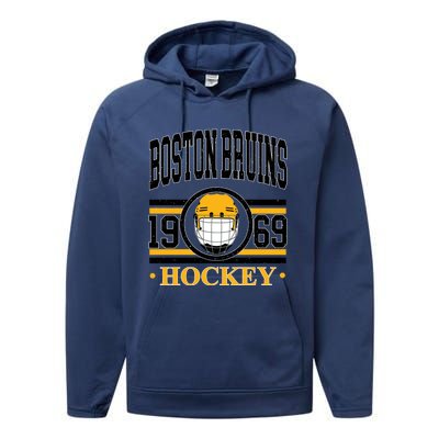 Boston Bruin Hockey Team Supporter Performance Fleece Hoodie