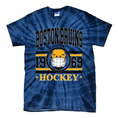 Boston Bruin Hockey Team Supporter Tie-Dye T-Shirt