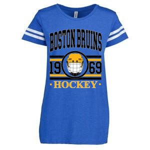 Boston Bruin Hockey Team Supporter Enza Ladies Jersey Football T-Shirt