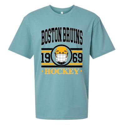 Boston Bruin Hockey Team Supporter Sueded Cloud Jersey T-Shirt