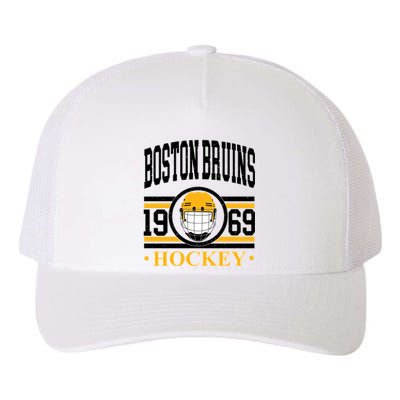 Boston Bruin Hockey Team Supporter Yupoong Adult 5-Panel Trucker Hat