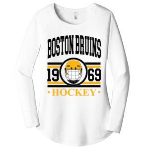 Boston Bruin Hockey Team Supporter Women's Perfect Tri Tunic Long Sleeve Shirt