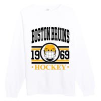 Boston Bruin Hockey Team Supporter Premium Crewneck Sweatshirt