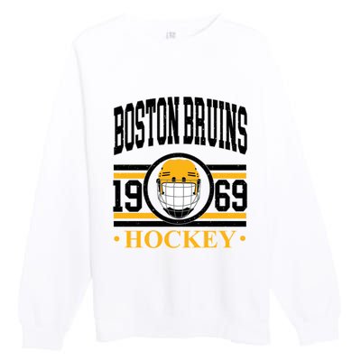 Boston Bruin Hockey Team Supporter Premium Crewneck Sweatshirt