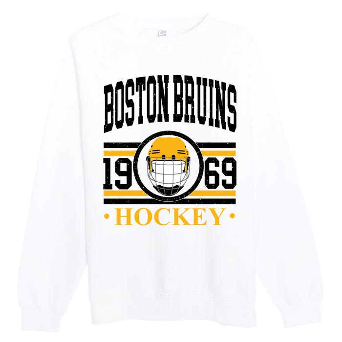 Boston Bruin Hockey Team Supporter Premium Crewneck Sweatshirt