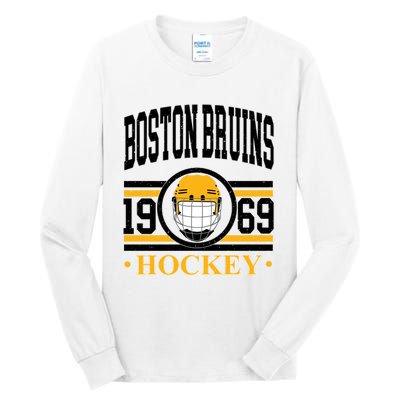 Boston Bruin Hockey Team Supporter Tall Long Sleeve T-Shirt