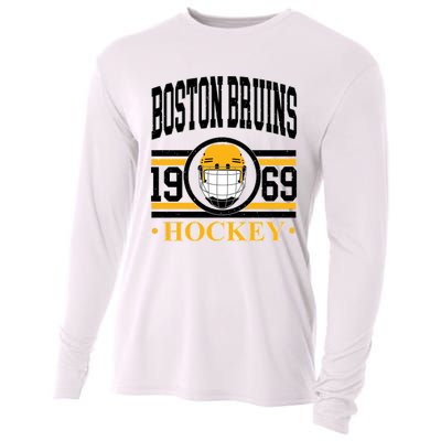 Boston Bruin Hockey Team Supporter Cooling Performance Long Sleeve Crew