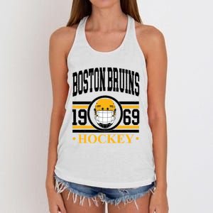 Boston Bruin Hockey Team Supporter Women's Knotted Racerback Tank