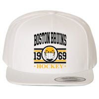 Boston Bruin Hockey Team Supporter Wool Snapback Cap