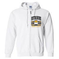 Boston Bruin Hockey Team Supporter Full Zip Hoodie