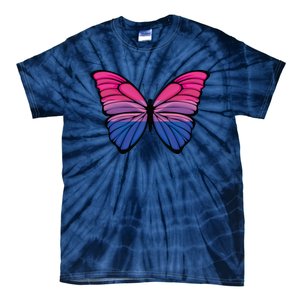 Bisexual Butterfly Hypolimnas Bi Pride Flag Tie-Dye T-Shirt