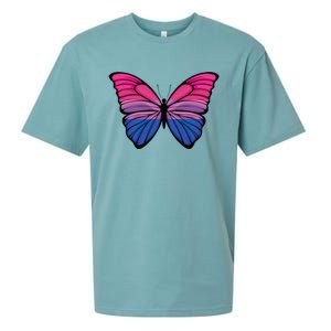 Bisexual Butterfly Hypolimnas Bi Pride Flag Sueded Cloud Jersey T-Shirt