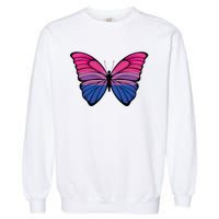 Bisexual Butterfly Hypolimnas Bi Pride Flag Garment-Dyed Sweatshirt