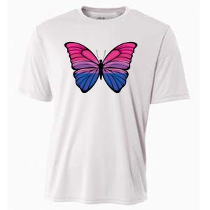 Bisexual Butterfly Hypolimnas Bi Pride Flag Cooling Performance Crew T-Shirt