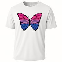Bisexual Butterfly Hypolimnas Bi Pride Flag Cooling Performance Crew T-Shirt