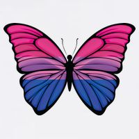 Bisexual Butterfly Hypolimnas Bi Pride Flag Cooling Performance Crew T-Shirt