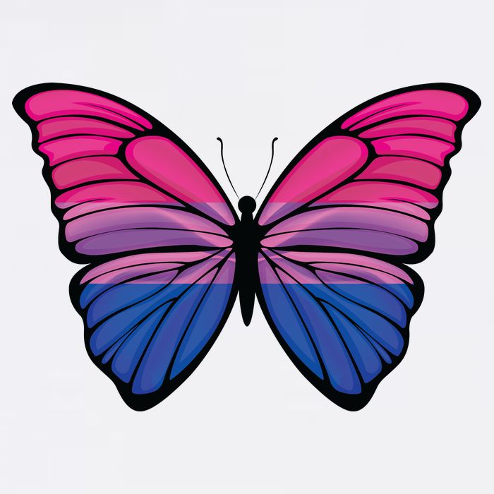 Bisexual Butterfly Hypolimnas Bi Pride Flag Cooling Performance Crew T-Shirt