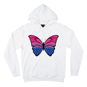 Bisexual Butterfly Hypolimnas Bi Pride Flag Hoodie