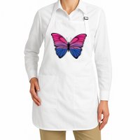 Bisexual Butterfly Hypolimnas Bi Pride Flag Apron