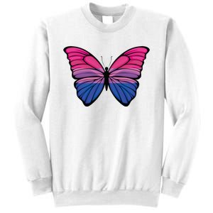 Bisexual Butterfly Hypolimnas Bi Pride Flag Sweatshirt