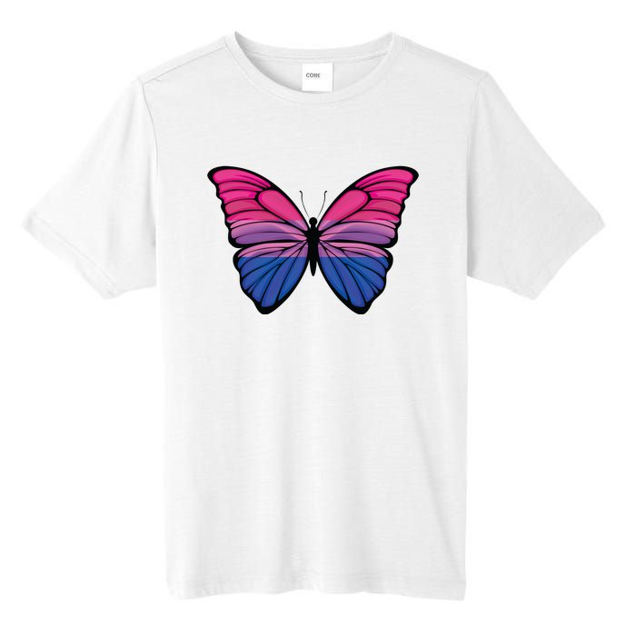 Bisexual Butterfly Hypolimnas Bi Pride Flag Tall Fusion ChromaSoft Performance T-Shirt