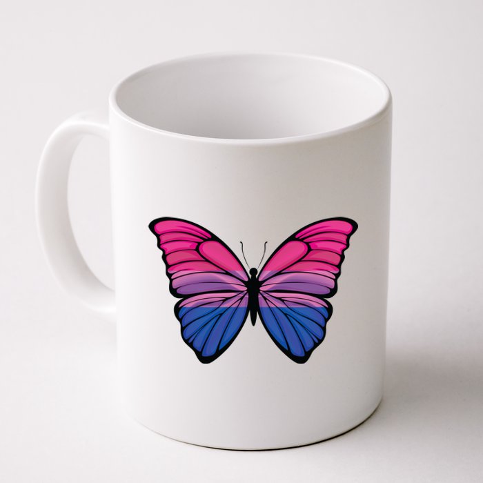 Bisexual Butterfly Hypolimnas Bi Pride Flag Coffee Mug