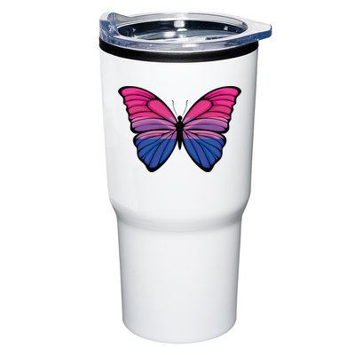 Bisexual Butterfly Hypolimnas Bi Pride Flag Tumbler