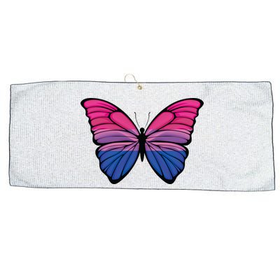 Bisexual Butterfly Hypolimnas Bi Pride Flag Large Microfiber Waffle Golf Towel