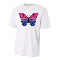 Bisexual Butterfly Hypolimnas Bi Pride Flag Performance Sprint T-Shirt