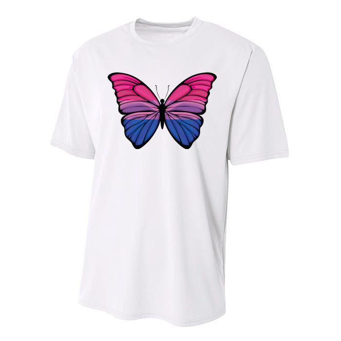 Bisexual Butterfly Hypolimnas Bi Pride Flag Performance Sprint T-Shirt