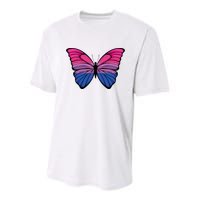 Bisexual Butterfly Hypolimnas Bi Pride Flag Youth Performance Sprint T-Shirt