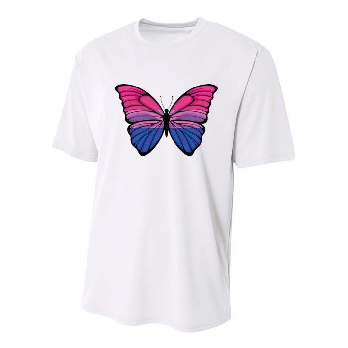 Bisexual Butterfly Hypolimnas Bi Pride Flag Youth Performance Sprint T-Shirt