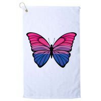 Bisexual Butterfly Hypolimnas Bi Pride Flag Golf Towel