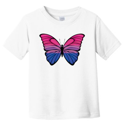 Bisexual Butterfly Hypolimnas Bi Pride Flag Toddler T-Shirt