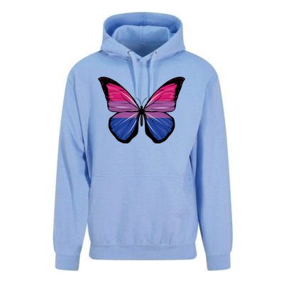 Bisexual Butterfly Hypolimnas Bi Pride Flag Unisex Surf Hoodie