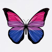 Bisexual Butterfly Hypolimnas Bi Pride Flag Cool Comfort Performance Bucket Hat