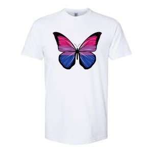 Bisexual Butterfly Hypolimnas Bi Pride Flag Softstyle CVC T-Shirt