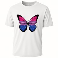 Bisexual Butterfly Hypolimnas Bi Pride Flag Cooling Performance Crew T-Shirt