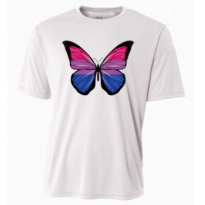 Bisexual Butterfly Hypolimnas Bi Pride Flag Cooling Performance Crew T-Shirt