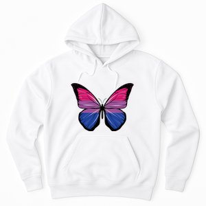 Bisexual Butterfly Hypolimnas Bi Pride Flag Hoodie