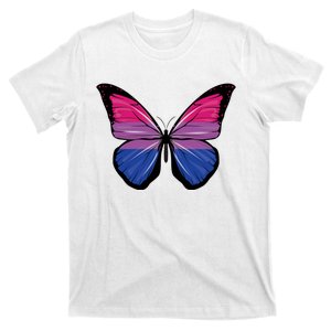 Bisexual Butterfly Hypolimnas Bi Pride Flag T-Shirt