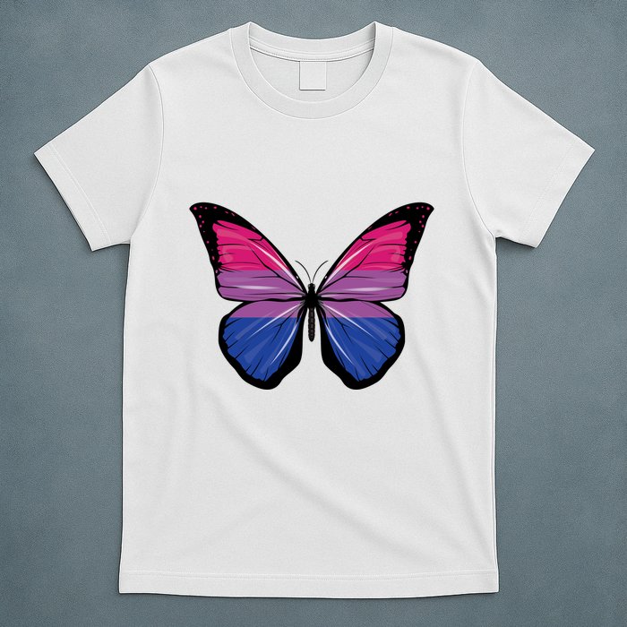 Bisexual Butterfly Hypolimnas Bi Pride Flag T-Shirt