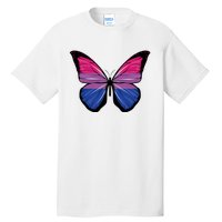 Bisexual Butterfly Hypolimnas Bi Pride Flag Tall T-Shirt